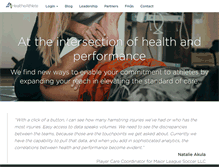 Tablet Screenshot of healtheathlete.com